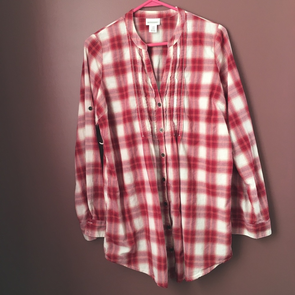 Motherhood Maternity Long Sleeve Button Up
